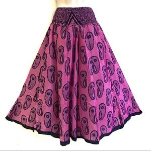 Hippie boho vintage festival sari palazzo pants E